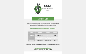 L'Ecole de Golf... ça repart !